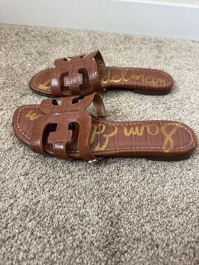 Sam Edelman Bay Cutout Slide Brown Sandal